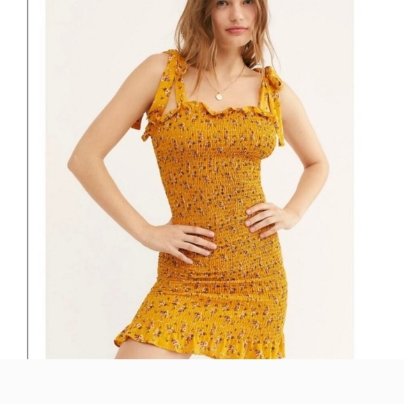 Free People Dresses & Skirts - free people yellow summer dress